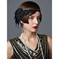 The Great Gatsby Flapper Headband Roaring 20s / 1920s Women