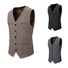 The Great Gatsby Gothic Vintage Steampunk Masquerade Vest Waistcoat Outerwear Men