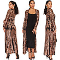 The Great Gatsby Retro Vintage 1920s Vacation Dress Summer Cloak Women