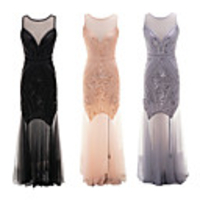 The Great Gatsby Retro Vintage 1920s Vacation Dress Summer Flapper Dress Dress Women