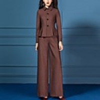 The Great Gatsby Retro Vintage 1950s Elegant Coat Pants Outfits Women