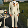 The Great Gatsby Retro Vintage Medieval Coat Pants Outfits Vest Men