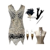 The Great Gatsby Roaring 20s 1920s Cocktail Dress Vintage Dress Flapper Dress Outfits Masquerade Prom Dress Women