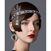 The Great Gatsby Roaring 20s 1920s Lace Up Flapper Headband Women