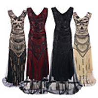 The Great Gatsby Vintage 1920s Flapper Dress Dress Party Costume Women