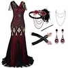 The Great Gatsby Vintage 1920s Flapper Dress Outfits Masquerade Women