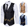 The Great Gatsby Vintage 1920s Masquerade Vest Waistcoat Men