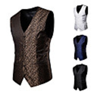 The Great Gatsby Vintage 1920s Masquerade Vest Waistcoat Men