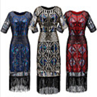 The Great Gatsby Vintage 1920s Vacation Dress Flapper Dress Dress Party Costume Women