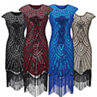 The Great Gatsby Vintage 1920s Vacation Dress Flapper Dress Dress Party Costume Women
