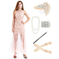 The Great Gatsby Vintage 1920s Vacation Dress Flapper Dress Outfits Masquerade Women