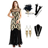 The Great Gatsby Vintage 1920s Vacation Dress Flapper Dress Outfits Masquerade Women