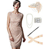 The Great Gatsby Vintage 1920s Vacation Dress Flapper Dress Outfits Masquerade Women