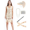 The Great Gatsby Vintage 1920s Vacation Dress Flapper Dress Outfits Masquerade Women