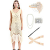 The Great Gatsby Vintage 1920s Vacation Dress Flapper Dress Outfits Masquerade Women
