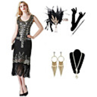 The Great Gatsby Vintage 1920s Vacation Dress Flapper Dress Outfits Masquerade Women
