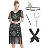 The Great Gatsby Vintage 1920s Vacation Dress Flapper Dress Outfits Masquerade Women
