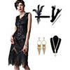 The Great Gatsby Vintage 1920s Vacation Dress Flapper Dress Outfits Masquerade Women