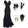 The Great Gatsby Vintage 1920s Vacation Dress Flapper Dress Outfits Masquerade Women