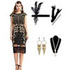 The Great Gatsby Vintage 1920s Vacation Dress Flapper Dress Outfits Masquerade Women