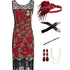The Great Gatsby Vintage 1920s Vacation Dress Flapper Dress Outfits Masquerade Women
