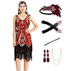 The Great Gatsby Vintage 1920s Vacation Dress Flapper Dress Outfits Masquerade Women