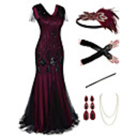 The Great Gatsby Vintage 1920s Vacation Dress Flapper Dress Outfits Masquerade Women