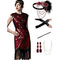 The Great Gatsby Vintage 1920s Vacation Dress Flapper Dress Outfits Masquerade Women