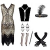 The Great Gatsby Vintage 1920s Vintage Inspired 1930s Vacation Dress Flapper Dress Flapper Headband Women