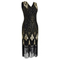 The Great Gatsby Vintage 1920s Vintage Inspired Flapper Costume Vacation Dress Dress Party Costume Women