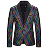 The Great Gatsby Vintage Gothic Steampunk Coat Masquerade Lapel Collar Blazer Men