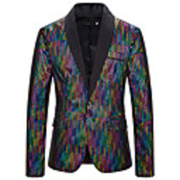The Great Gatsby Vintage Gothic Steampunk Coat Masquerade Lapel Collar Blazer Men