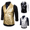 The Great Gatsby Vintage Gothic Steampunk Masquerade Vest Waistcoat Men