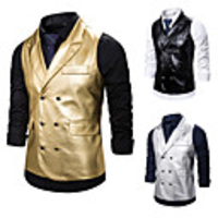 The Great Gatsby Vintage Gothic Steampunk Masquerade Vest Waistcoat Men