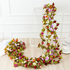The Imitation Peony Flower Vine Fake Flower Living Room Attic Decoration Winding Flower Vine 2.5m miniinthebox