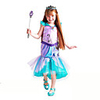 The Little Mermaid Aqua Princess Cosplay Costume Flower Girl Dress Kid