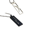 The Moon Symbol Plate Titanium Steel Necklace