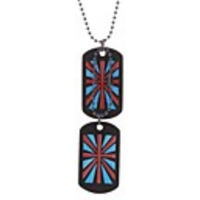 The Union Jack Double Nameplate Necklace