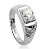 Thick Section Dazzling Diamond Ring