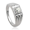 Thick Section Luxurious Diamond Ring