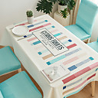 Thick Waterproof Tablecloth Square Tablecloth Decorative Kitchen Rectangular Tablecloth Citrus 1 pc