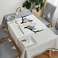 Thick Waterproof Tablecloth Square Tablecloth Decorative Kitchen Rectangular Tablecloth Nordic 1 pc