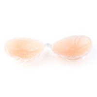 Thicken Silicone Backless Strapless Self-Adhesive Bra with Big Button - Nude Color (B cup)