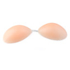 Thicken Silicone Backless Strapless Self-Adhesive Bra with Shoulder Strap- Nude Color (D Cup)