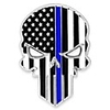 thin blue line skull police law american flag lapel pin 1 piece