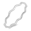 thin wave eternity stackable ring new. 925 sterling silver thumb band size 3