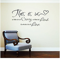 This Is Us First Generation Carved English Motto Letter Home Background Decoration Sticker miniinthebox