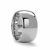 thorsten atherton tungsten rings for men tungsten comfort fit domed wide white tungsten wedding band - 12mm