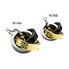 Three Color Rings Titanium Steel Necklace