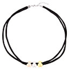 Three-color Stainless Steel Bear Short Necklace